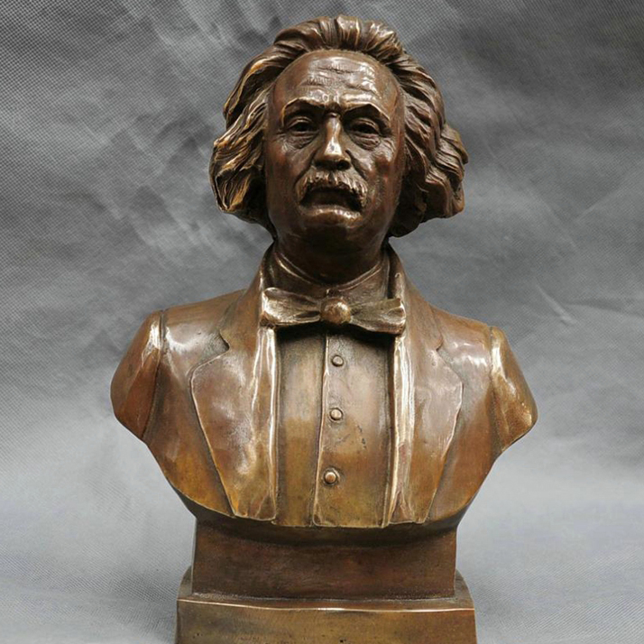 Bronze Great literator Scientist  Einstein bust